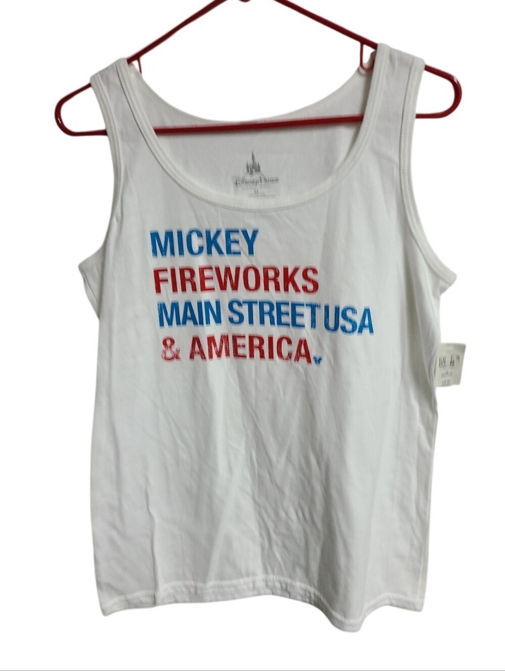 Disney Parks Authentic Tank 4th Of JULY NWT Size MEDIUM